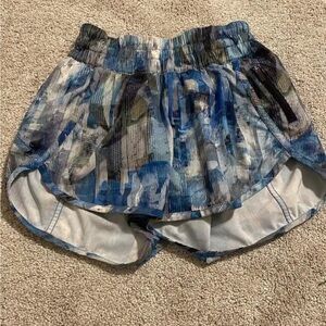 lululemon athletica Blue Patterned Women Shorts